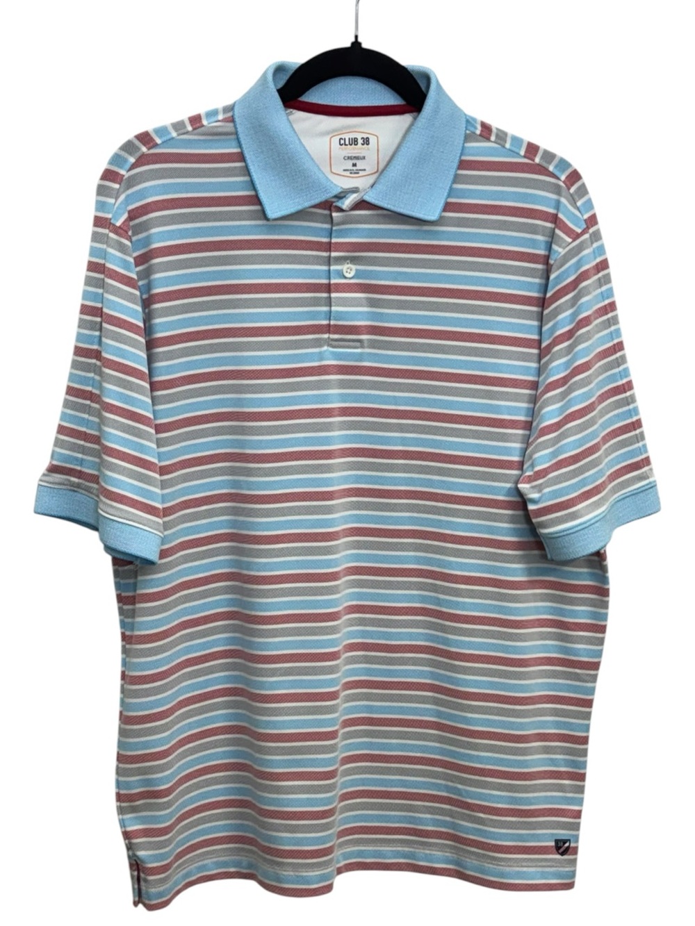 Daniel Cremieux Striped Polo in Light Blue &‎ Brown